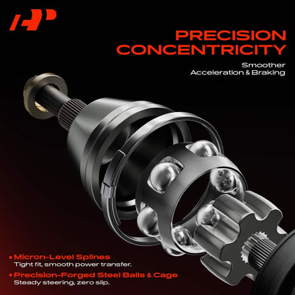 A-Premium CV Axle Shaft Assembly Compatible with Honda Accord 2008-2017 2.4L, Civic 2014 1.8L & Acura TSX 2009-2014 2.4L, Front Right Passenger Side, Replace# 44305TA0A50, 44305T2AA50