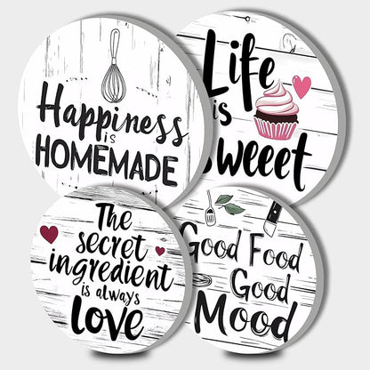 Farmhouse Rustic Electric Stove Burner Covers，Set of 4 Round Stove Burner Covers，8 Inches and 10 Inches，Gas Stove Burner Covers,Metal Stove Burner Cover，Kitchen Cooktop Decorative，Home Kitchen Decor