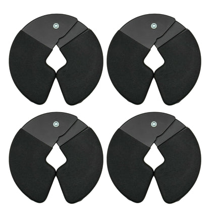 Micro Gainz Dumbbell Fractional 1.25lb Weight Plate, Ideal for Micro Loading, (Choose Color) 4 Piece Fractional Weight Plates, Designed for Dumbbell Training, Made In USA (Black Dip Coated)