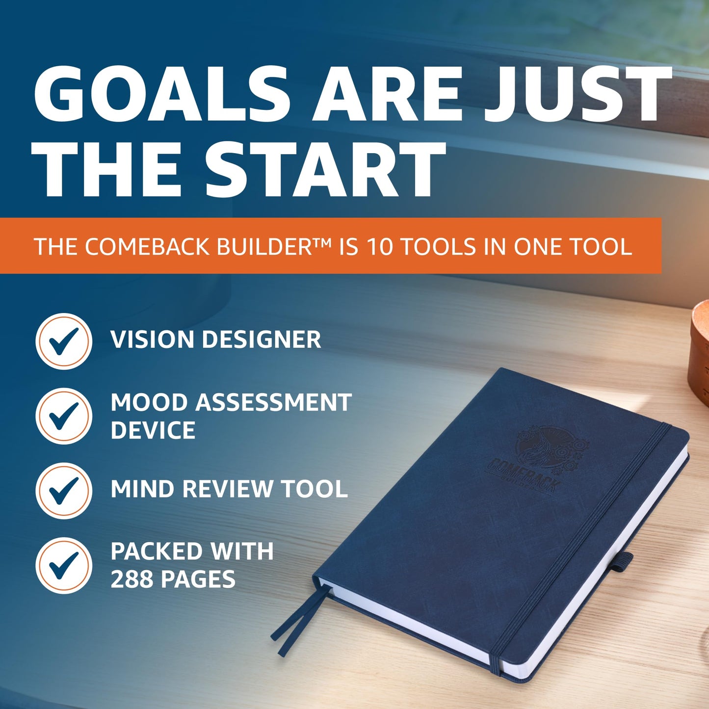 90 Day Goal Planner and Life Planner to Reclaim Your Purpose. Undated Daily, Weekly, Monthly Habit Tracker, Gratitude Journal, 10 Productivity Tools in One for Men & Women Ready to Rise Again