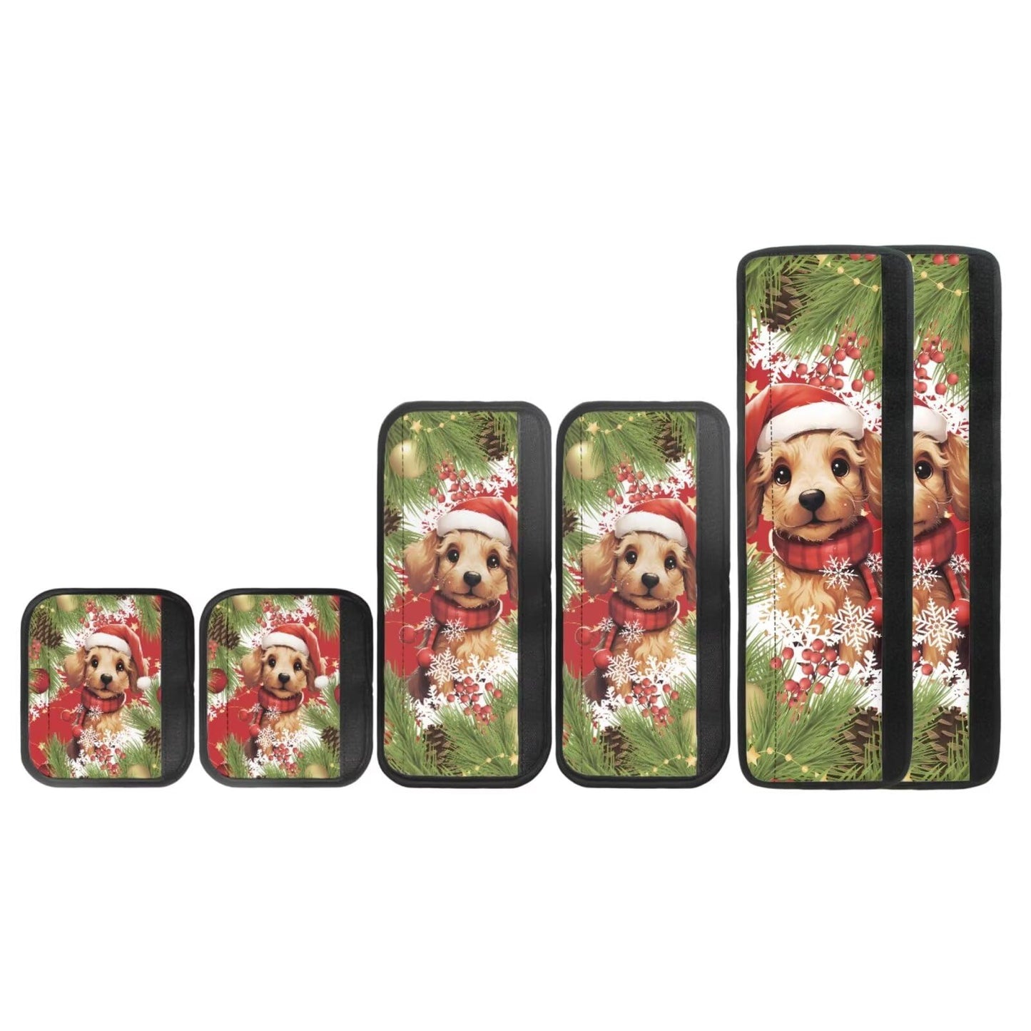 Yatixapu Refrigerator Handle Covers 6PCS, Christmas Dog Kitchen Appliance Handle Covers, Keep Your Fridge Microwave Oven Stove or Dishwasher Clean, Stains Dirty Oils, Kitchen Decor