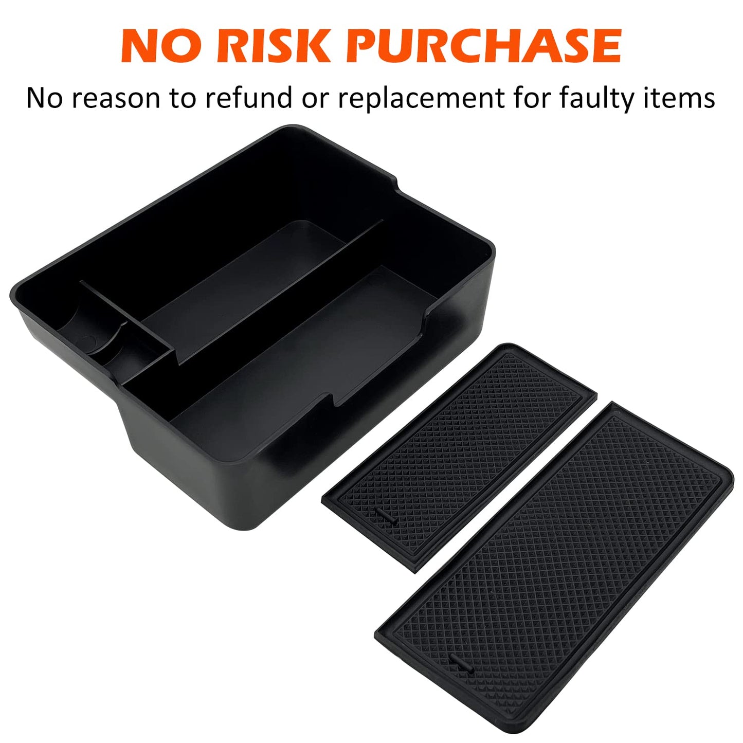 JOJOMARK Compatible with Tesla Model 3/Y Accessories Center Console Organizer Tray Fits for Tesla Model 3 2017 2018 2019 2020 /Model Y 2020 （The cover closed Rotary version）