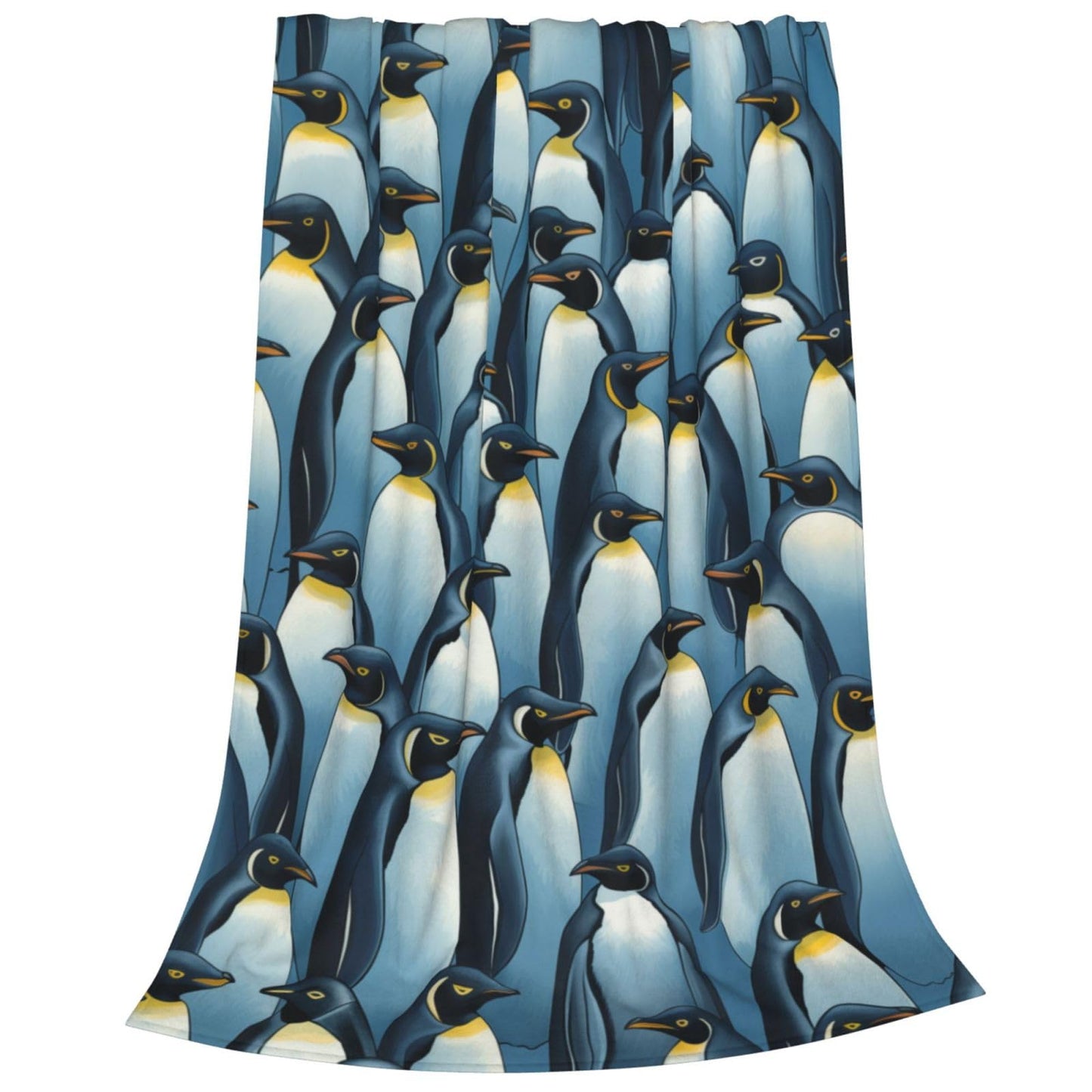 amepay Antarctic Penguins Blanket Gifts for Kids Adults Cartoon Flannel Throw Blankets for Home Couch Bed Sofa Soft Fuzzy Lightweight Decor All Season 60x50 Inches