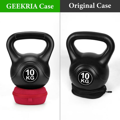 Geekria Shield Headphones Case Compatible with Beats Solo HD/4/3/2/ Pro Wireless Case, Replacement Hard Shell Travel Carrying Bag with Cable Storage (Red)