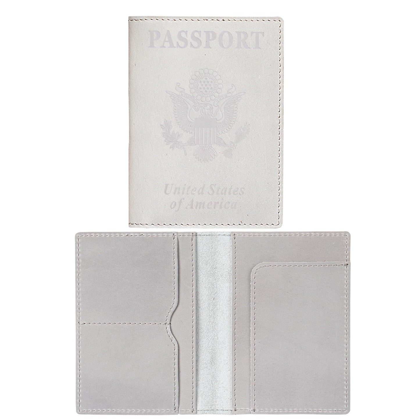 HIFA Leather Passport Holder, Handmade Passport Cover with Card and Ticket Slot - Genuine Leather, Elegant Design, Easy Access - Passport Case, Passport Wallet, Passport Holder