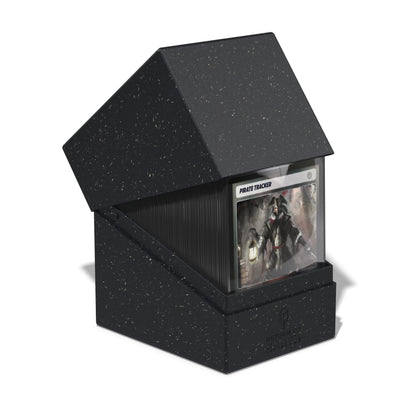 Ultimate Guard RTE Boulder 133+, Deck Case for 133 Double-Sleeved TCG Cards, Black, 87% Renewable, Made in Germany, Secure & Durable Storage