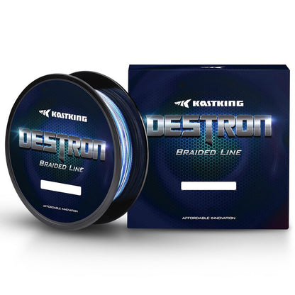 KastKing Destron Braided Fishing Line, Blue Camo , 300 yds-8lb-0.13mm