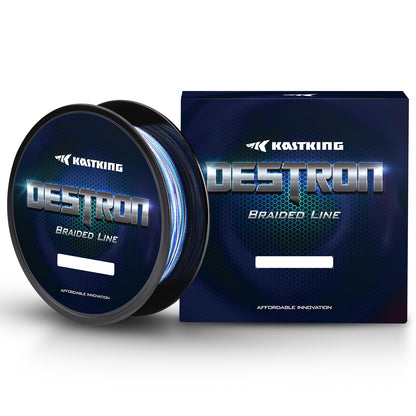 KastKing Destron Braided Fishing Line, Blue Camo , 300 yds-15lb-0.2mm