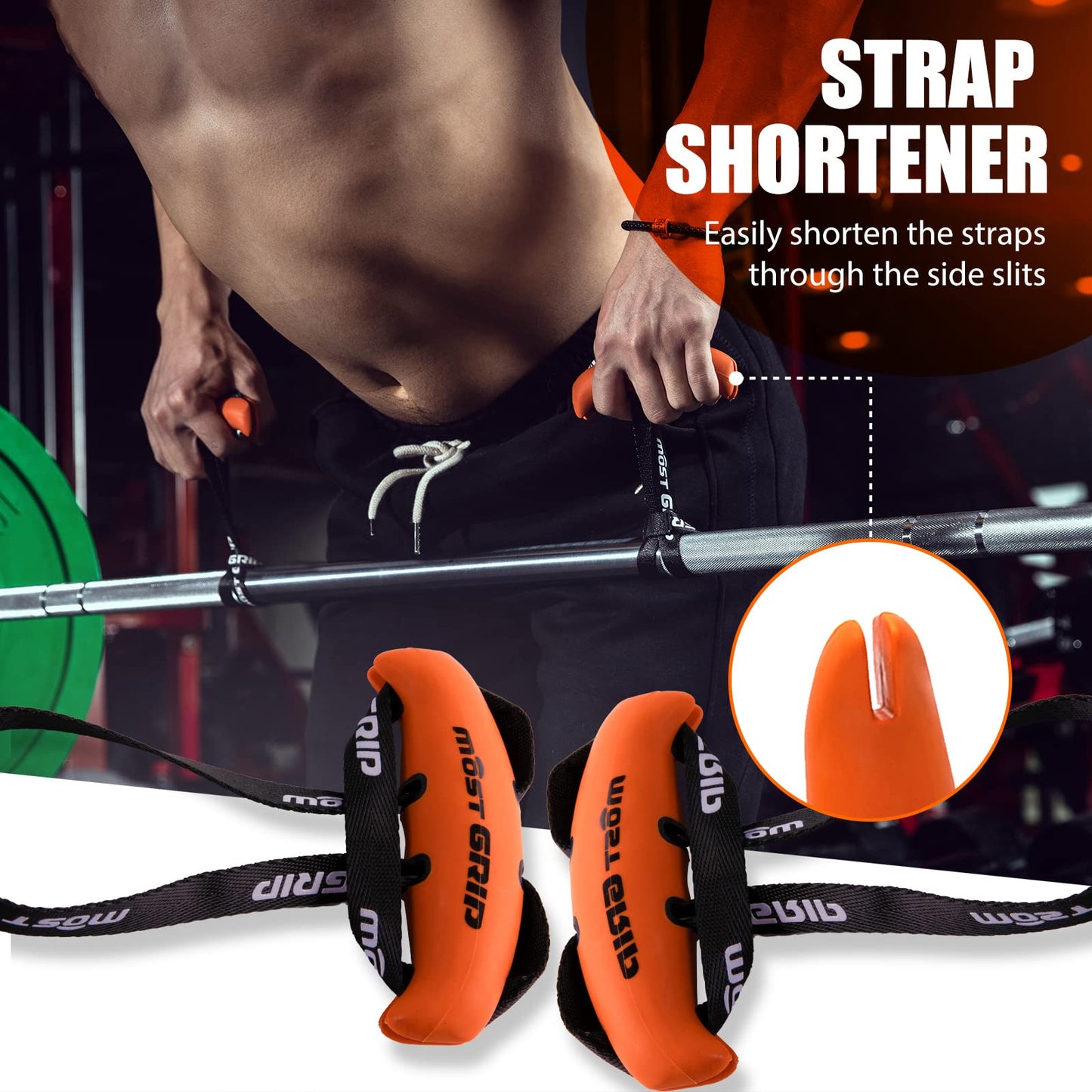 MOST GRIP Neutral Grip Pull Up Handles for Home Gym Workout, Ergonomic Pull Up Grips with Non-Slip for Pull Up Bar and T-bar Row