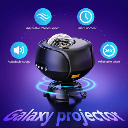 The Largest Coverage Area Galaxy Lights Projector 2.0, FLITI Star Projector, with Changing Nebula and Galaxy Shapes Galaxy Night Light