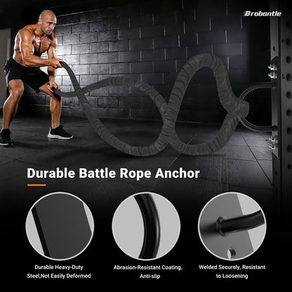 Battle Rope Anchor 2Pack ,Wall Ceiling Mount Bracket for Suspension Strap,Body Weight StrengthTraining Systems, Heavy Duty Hammock Hanging Kit for Battle Rope,Yoga and Gymnastic Rings,Boxing Equipment