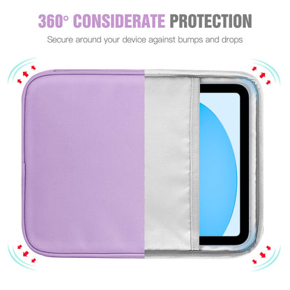 TiMOVO 9-11 Inch Tablet Sleeve Bag with Shoulder Strap for iPad 11-inch A16 2025, iPad 10th Gen. 10.9"/10.2", Galaxy Tab A9+/A11Plus 11", Purple