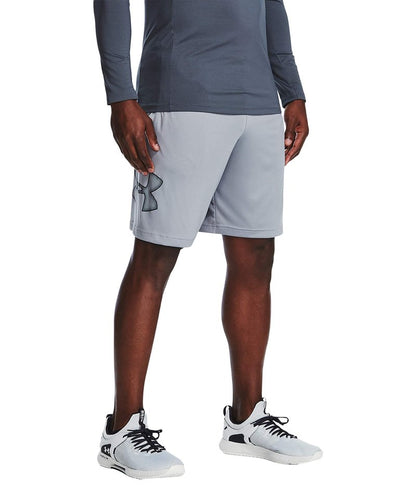Under Armour Men's Tech Graphic 10" Shorts, Steel (035)/Black, XX-Large Tall