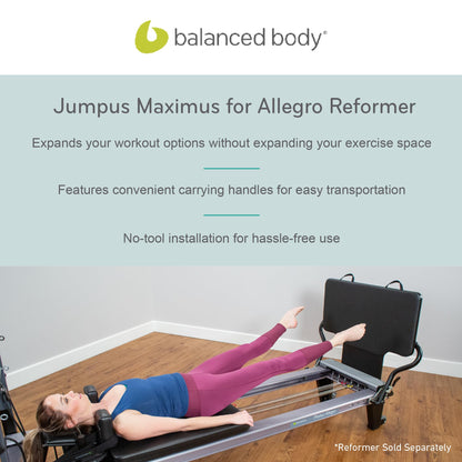 Balanced Body Jumpus Maximus Padded Jumpboard, Extra-Large Pilates Equipment for Pilates Reformer Exercises, Workout Equipment for Pilates Reformer, Home Gym or Studio Exercise Equipment