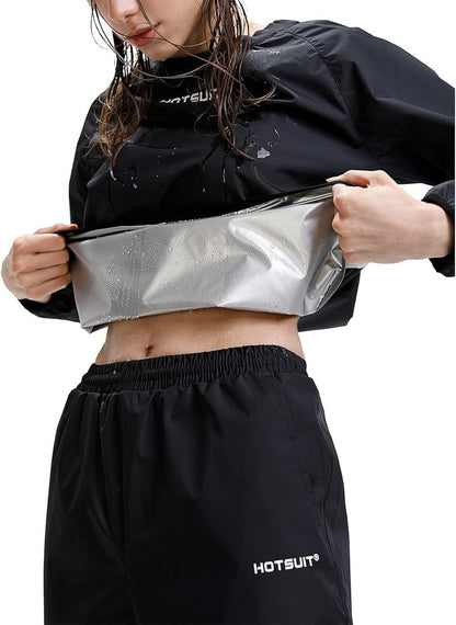 Sauna Suit for Women - Durable Gym Workout Jacket & Pants | Sweat-Enhancing Fitness Gear