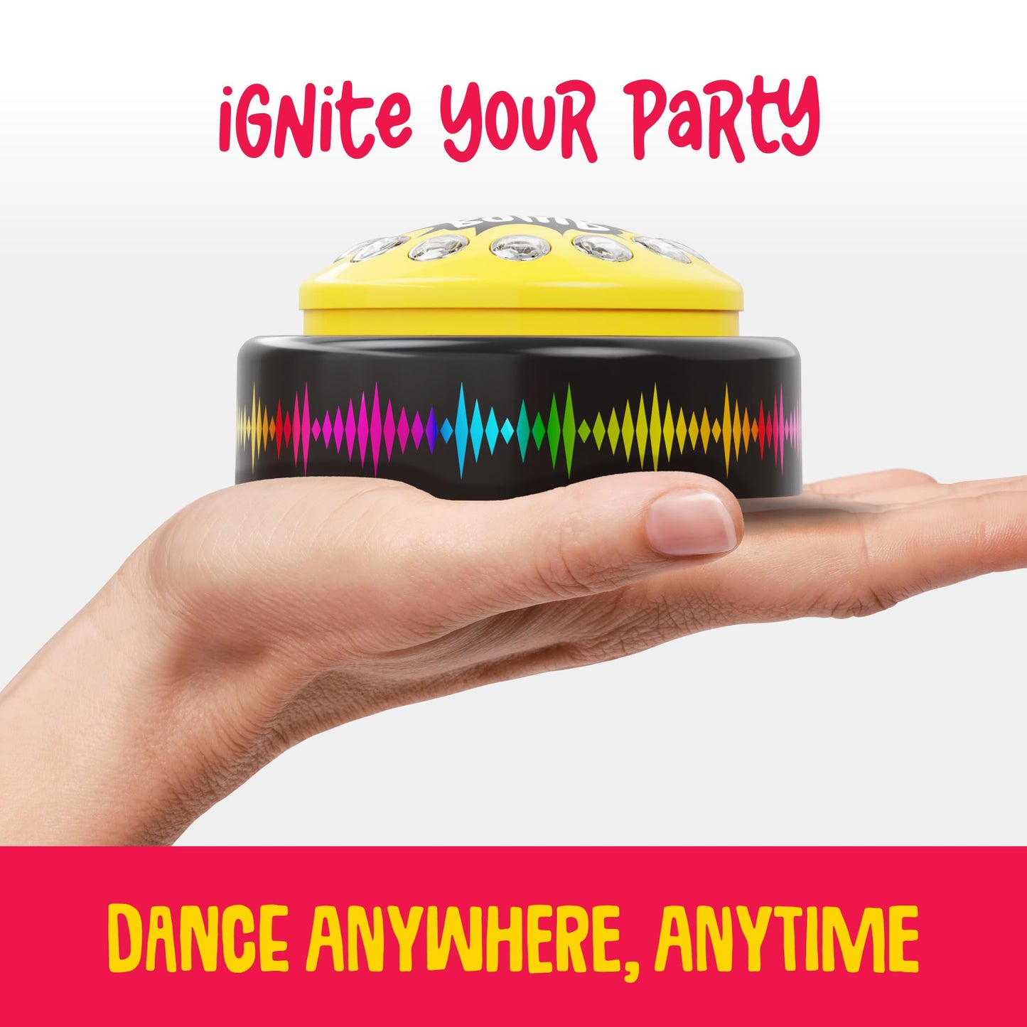 KNUCKLHEAD Dance Bomb Party Button - 30 Second - Funny Gifts - Teacher Classroom Must Haves - Cute Office Desk Accessories - Middle High School Classrooms Games Supplies - Gadgets Gifts for Coworker