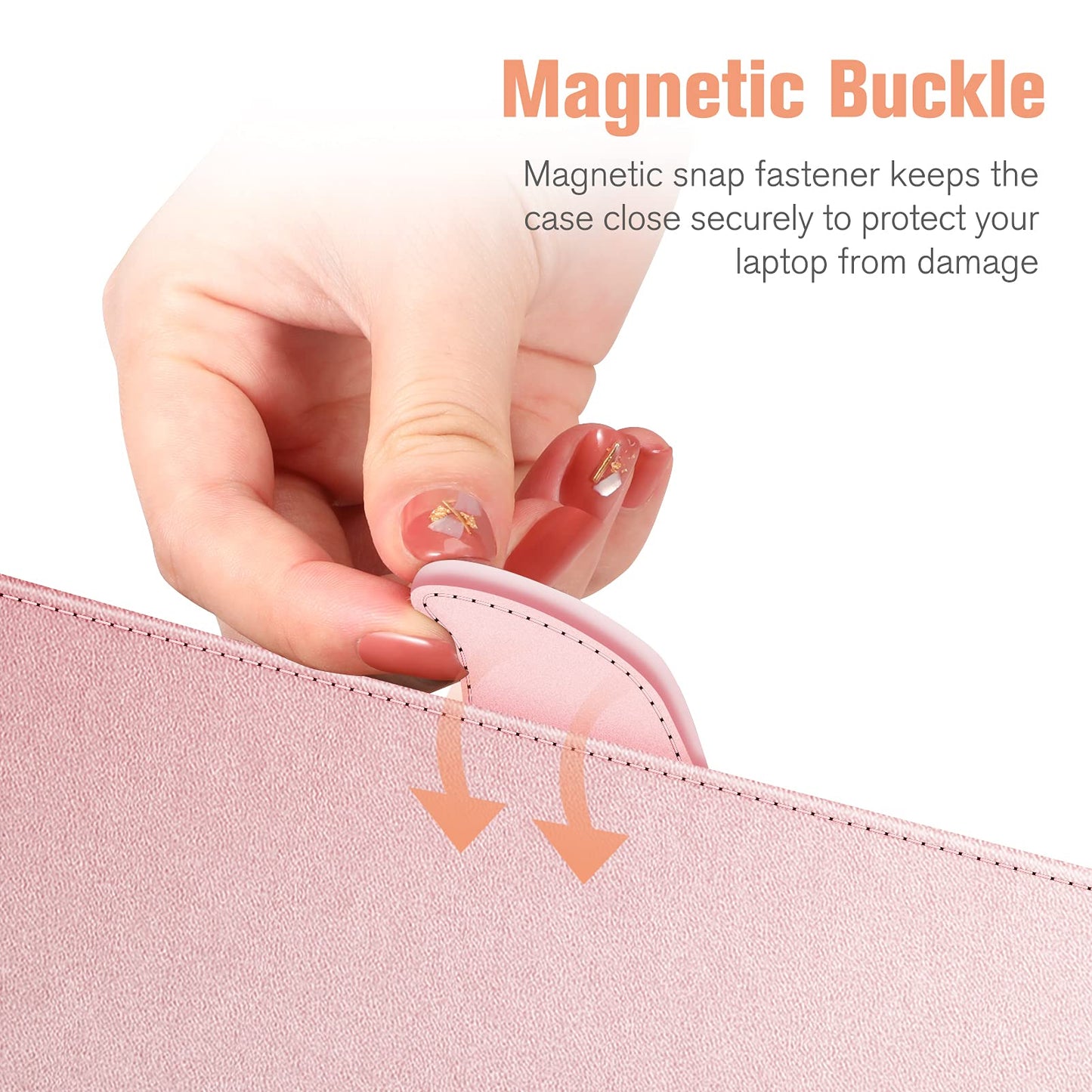 Fintie Sleeve Case Cover for MacBook Air 13.6 A3449 A3240 A3113 A2681 M5 M4 M3 M2, Air 13 A2337 (M1) A2179 A1932, MacBook Pro 13 A2338 (M2 M1) A2251 A2289 A2159 A1989 A1706 A1708, Rose Gold