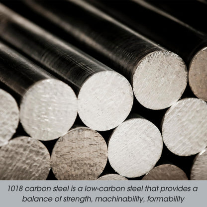 Gisafai 2 Pcs 1018 Carbon Steel Round Rod 5/8" Diameter, 12" Length Cold Rolled Steel Bar Unpolished Finish Rod for Shaft Gear Drill Lathes Boring Machine Turning Miniature Axle Stock