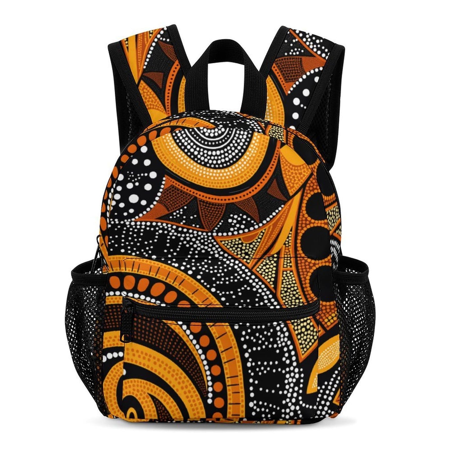 SKHJCY A Dot Painting Style Mini Backpack for Women, 13 Inch Lightweight Fashion Daypack, Durable Small Rucksack with Side Pockets, Casual Travel Bag for Teens And Adults