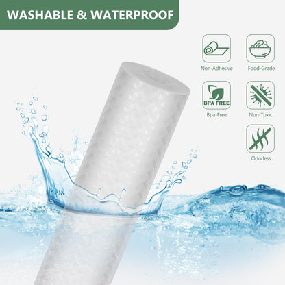 Origuuds Shelf Liners, Non-Adhesive Drawer Liner, Waterproof & Oil-Proof Kitchen Cabinet Cupboard Liner Plastic EVA Material BPA Free Fridge Liner Mats Paper Protector for Shelves (Clear/16in x 240in)