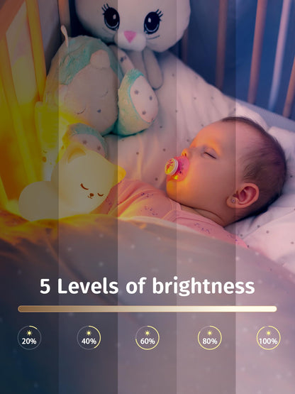 Mubarek Night Light for Kids Lamp+Baby Night Light, 16 Colors Cute Nursery Lamp, Tap Control Hello Kitty Stuff for Teen Girls , Remote+USB Kawaii Stuff Cat Stuff