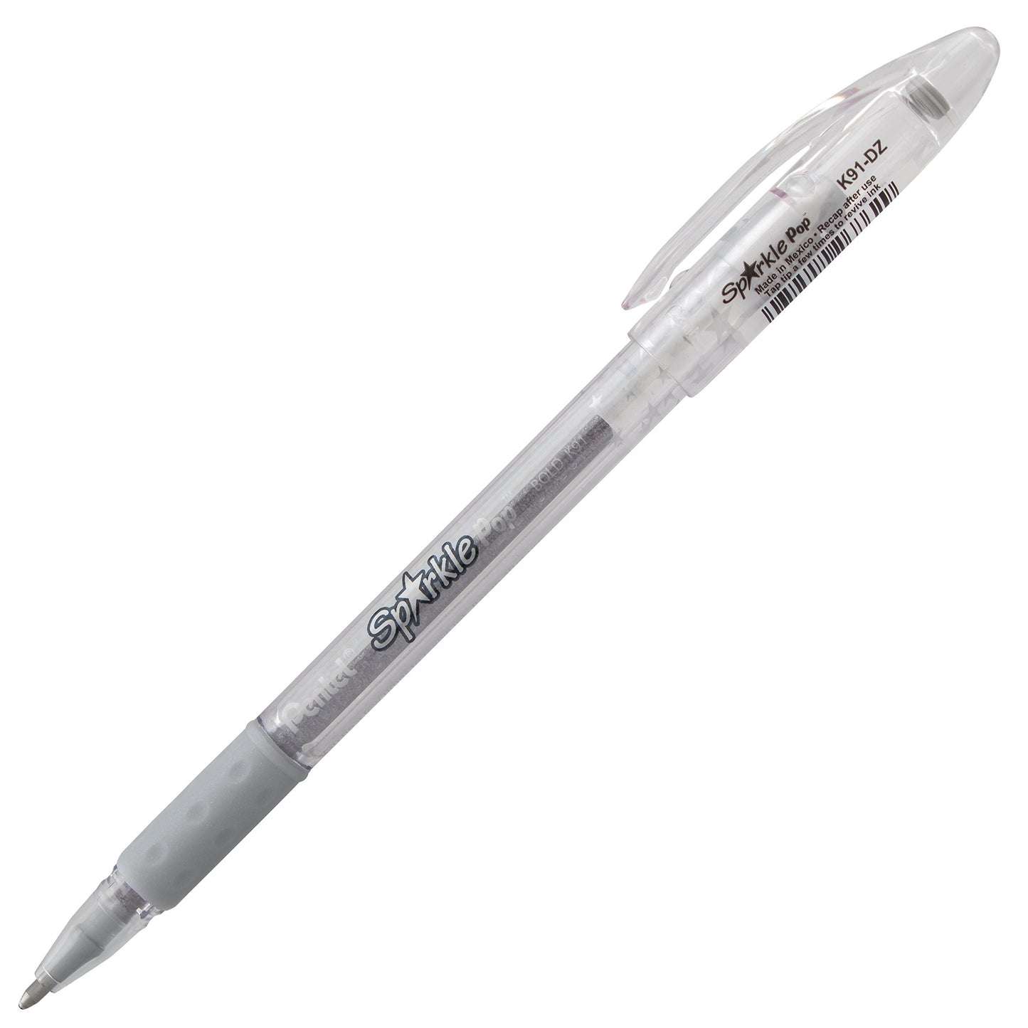 Pentel Sparkle Pop Metallic Gel Pen, (1.0mm) Bold Line, Assorted Colors, Pack of 8 (K91BP8M)