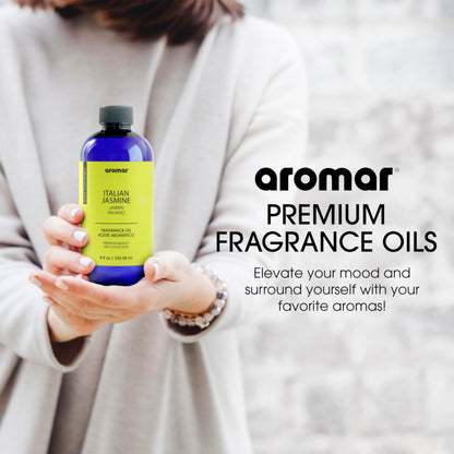 AROMAR Premium Fragrance Oil - Essential Oil for Diffusers & Home Aromatherapy - Cool Waters - 8oz
