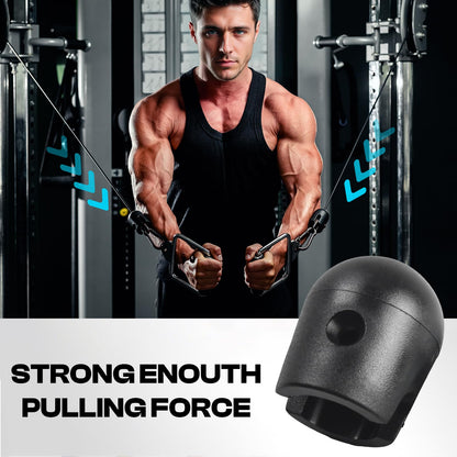 DYNWAVE Gym Machine Cable Stoppers Balls Stopper Fixing Set Weight Cable Machine Clothesline Pulley Set Terminals Heavy Duty for Exercise Workout Home, B