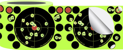 Splatterburst Targets - Roll of (100) 6 Inch Stick & Splatter Self Adhesive Shooting Target Stickers - Gun - Rifle - Pistol - Airsoft - BB Gun - Pellet Gun - Air Rifle - Made in USA