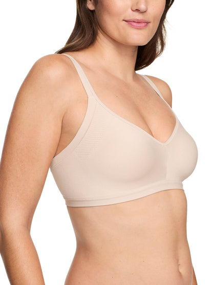 Warner's womens Easy Does It Underarm Smoothing With Seamless Stretch Wireless Lightly Lined Comfort Rm3911a Bra, Butterscotch, X-Small US