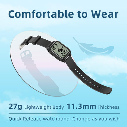 EZON T048 Digital Kids Watch for Teens Girls Boys,Sport Watch with Virtual Pet Cat Step Counter Stopwatch Pedometer Timer Alarm, No App Waterproof Fitness Tracker for Ages 7-18 (White)