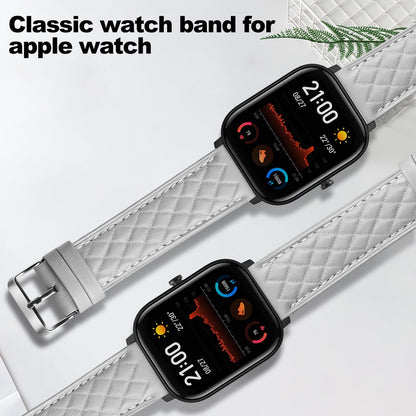 Women Genuine Lether Watch Band for Apple Watch, Dressy Soft Leather Watch Strap for Small Wrist, Compatible with Apple Watch Series 11 10 9 8 7 6 SE Ultra 3 2 1 38mm 40mm 41mm 42mm 44mm 45mm 46mm 49mm