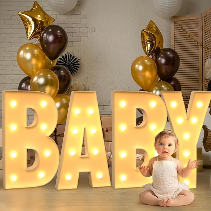 Marquee Letters 3 Feet Tall Large Light Up Letters K Happy Birthday Decorations Marry Me Engagement Party Decor Yellow Light Birthday Decorations Balloon Arch Kit Foam Sign K