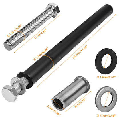 Weight Plate Holder for Power Rack Attachment, Squat Rack Weight Storage for 1 inch Olympic Weight,Compatoble with 2x2, 2x3, 3x3 Power Cage, Fit 1"and 5/8" Hole (3×3)