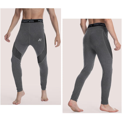 MEETWEE Thermounterhose Herren, Thermounterwäsche Lange Unterhose Winter Leggings Funktionsunterwäsche Skiunterwäsche Warme Unterwäsche Männer
