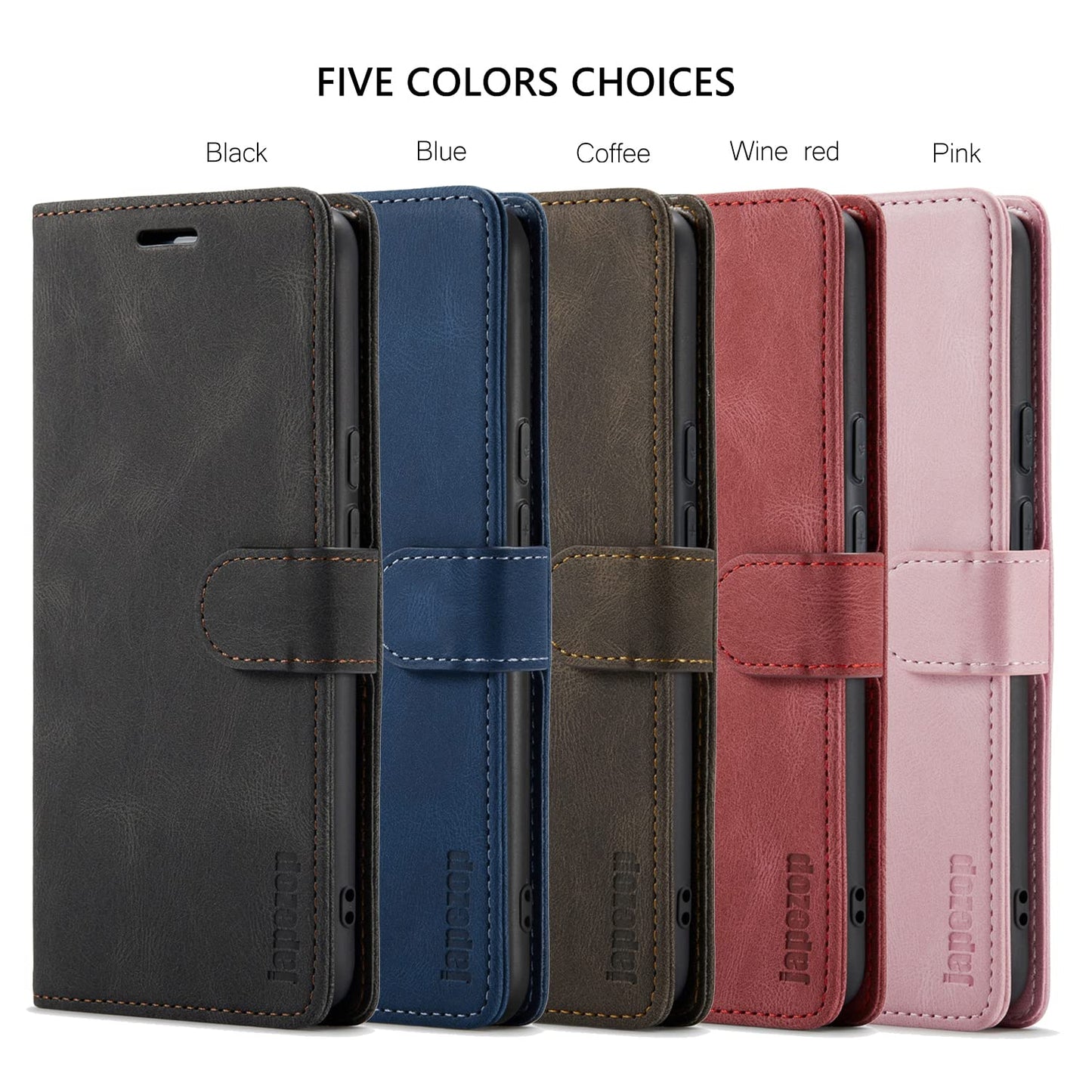 Samsung Galaxy S22 5G Wallet Case with RFID Blocking Card Holder Kickstand Magnetic,Leather Flip Case Wallet for Galaxy S22 5G 6.1 Inch(Coffee)