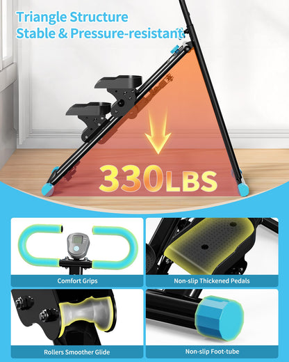 Stair Stepper for Home, Vertical Climber Workout Machine with Handlebar for Full Body Exercise Stair Climber Machine with Stable Frame & 3 Adjustable Height