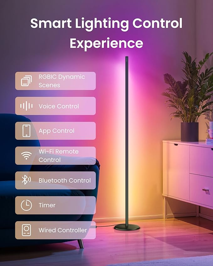 SwitchBot Floor Lamp with Matter (RGBICWW-New Version)