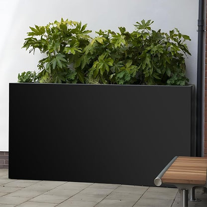 Steel Planter Box 36"x12"x20", Square Metal Planter Box Indoor&Outdoor, Steel Planter Heavy Duty for Commercial and Residential Use