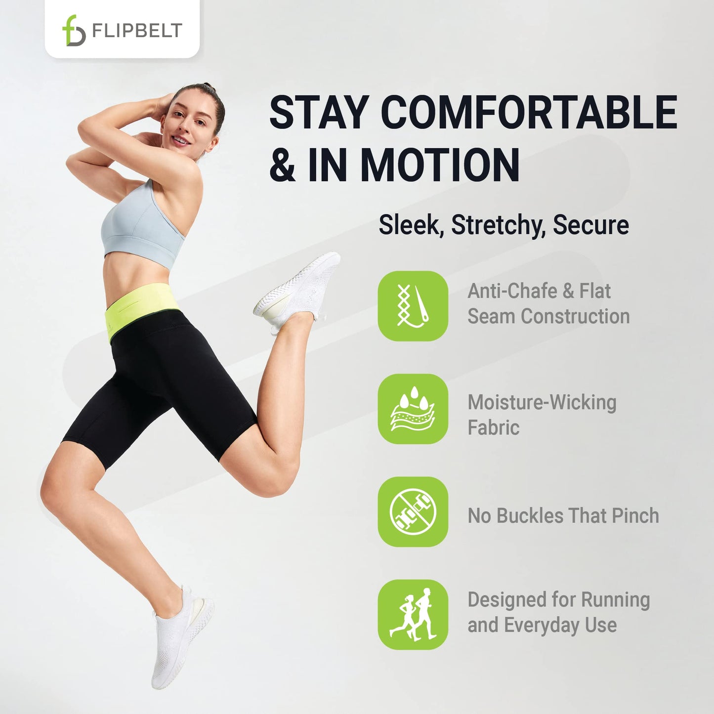 FlipBelt FB0114-BLK-XS.1, Black, Extra Small