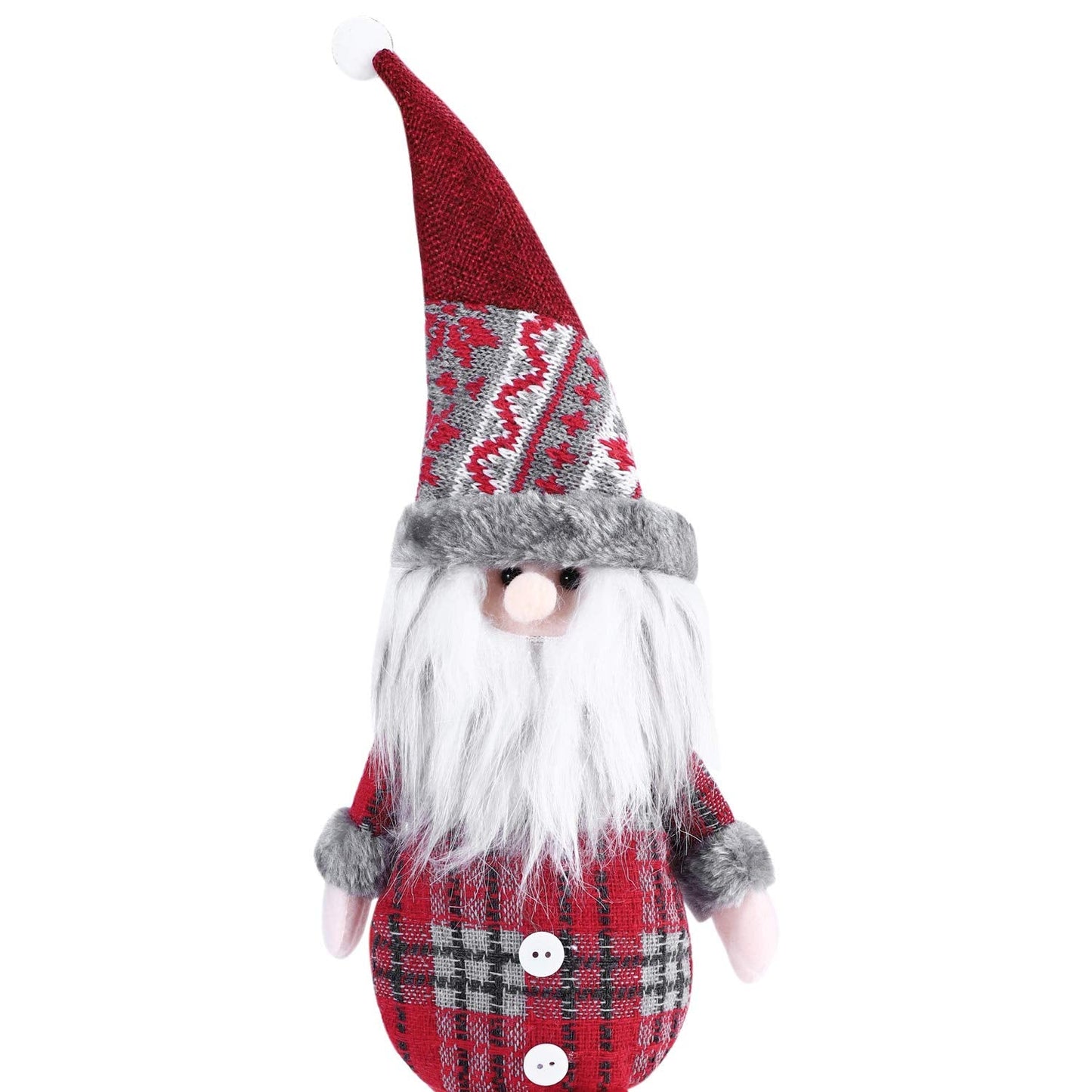 SIQITECHNO Christmas Decorations Long-Legged Santa Claus Elk Mouse Snowmen Sitting Hanging Plush Figurine Doll Ornaments for Home Window Table Fireplace Shelf Sitter Christmas Party Decoration Gifts