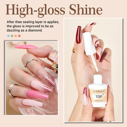 AZUREBEAUTY 31 Pcs Dip Powder Nail Kit 20 Colors Glitter Nude Brown Pink White Gray Dip Powder Liquid Set with Top/Base Coat Activator for French Nails Art Manicure DIY Salon Women Valentine's Gift