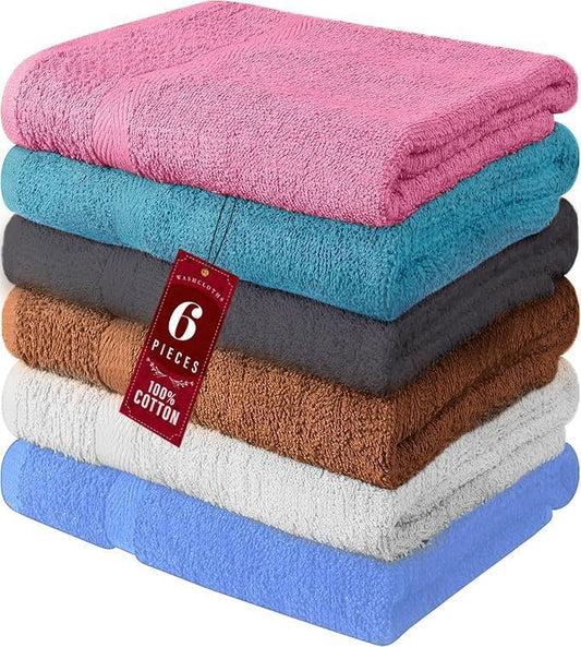 100% Cotton Bath Towel Set – Soft, Absorbent Towels