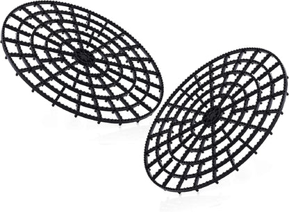 11 Inch Round Plant Riser Trivet Stand Pot Saucer Floor Protector Size Adjustable for Prevent Rot and Damage on Patio & Deck Carpet (6 Pcs)