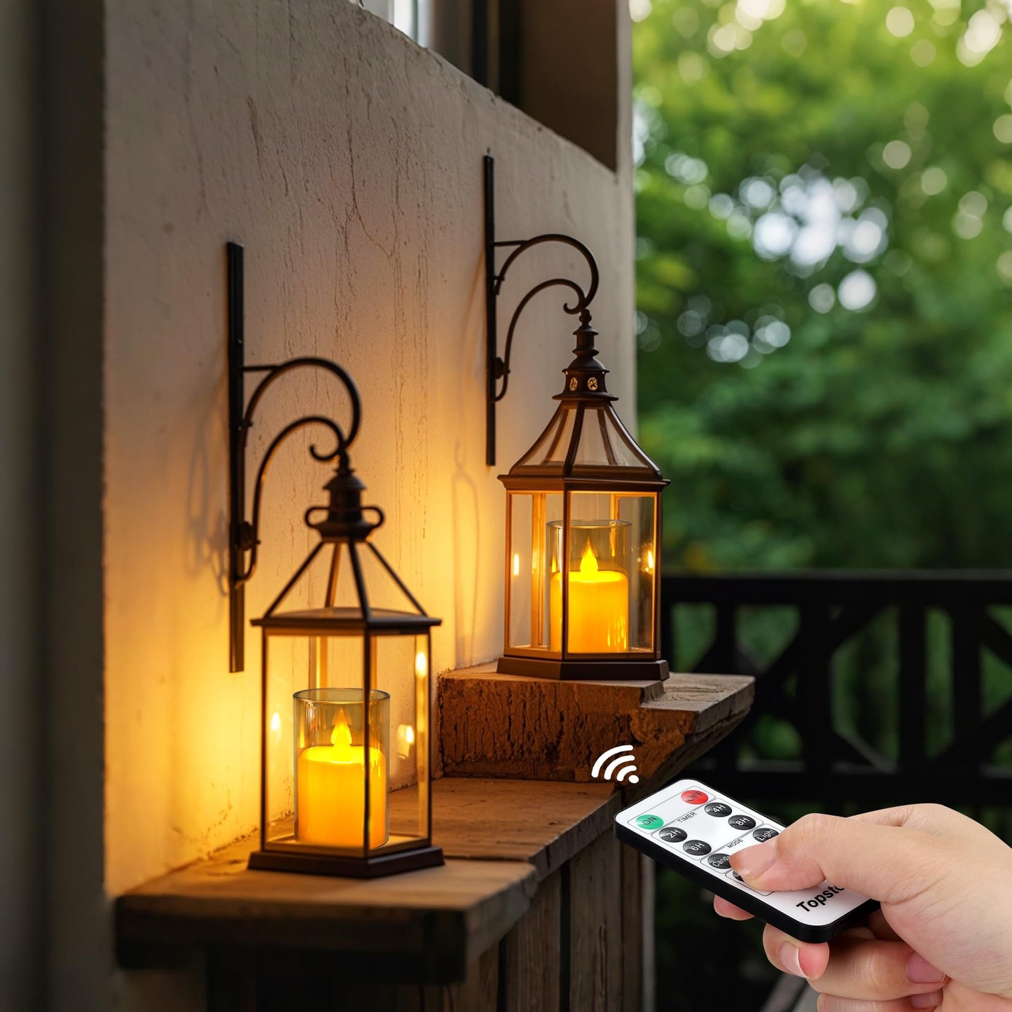 Topstone 6 PCS Flameless LED Tea Light Candles with Remote Control, Battery Operated Flickering Fake Tealights for Home Decor, Wedding, Christmas