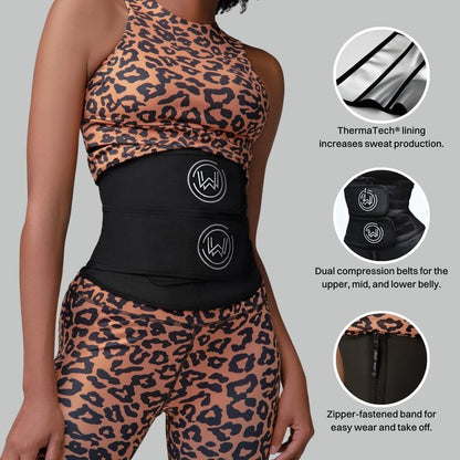 Vapor Define Band - Sweat Waist Trainer with ThermaTech Fabric | Stomach Wrap for Weight Loss & Workouts