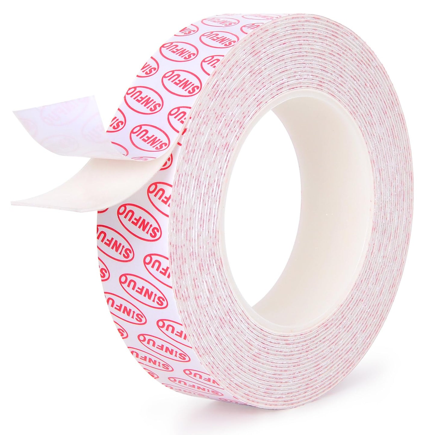 Sinfuo Double Sided Foam Tape Heavy Duty, Removable Damage Free Adhesive Tape, Residue Free Tape Picture Hanging Adhesive Strips Suitable for Indoor and Outdoor Installation Home Office(1.18" x 22Ft)