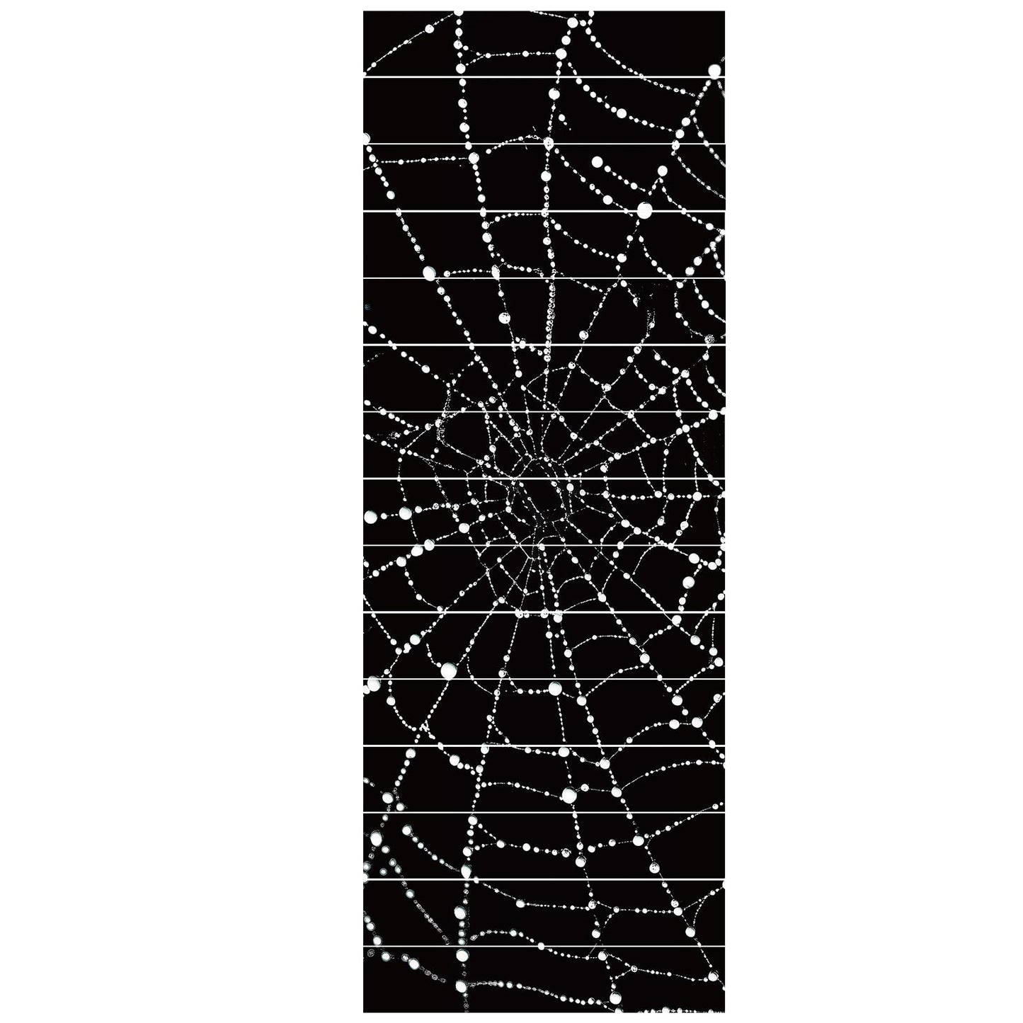 PLIGREAT 15 Strips Creative Spider Web Pattern Stair Decals Peel and Stick Stairs Riser Stickers Halloween Murals Decor for Steps 7.1"x39" Self-Adhesive Stair Riser Decals for Home Hotel Decor