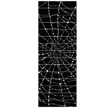PLIGREAT 15 Strips Creative Spider Web Pattern Stair Decals Peel and Stick Stairs Riser Stickers Halloween Murals Decor for Steps 7.1"x39" Self-Adhesive Stair Riser Decals for Home Hotel Decor