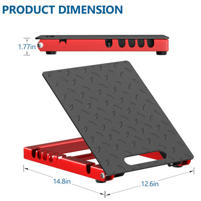 Rumoid Slant Board for Calf Stretching, Heavy Duty Steel Calf Stretcher, 5-Level Adjustable Incline Board, 650 lbs Weight Capacity for Ankle Foot Knee Pain Relief, Physical Therapy & Plantar Fasciitis